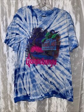 Goosebumps Welcome to Horrorland Tie-Dye Graphic Tee Men’s Size Large 🔥 G10